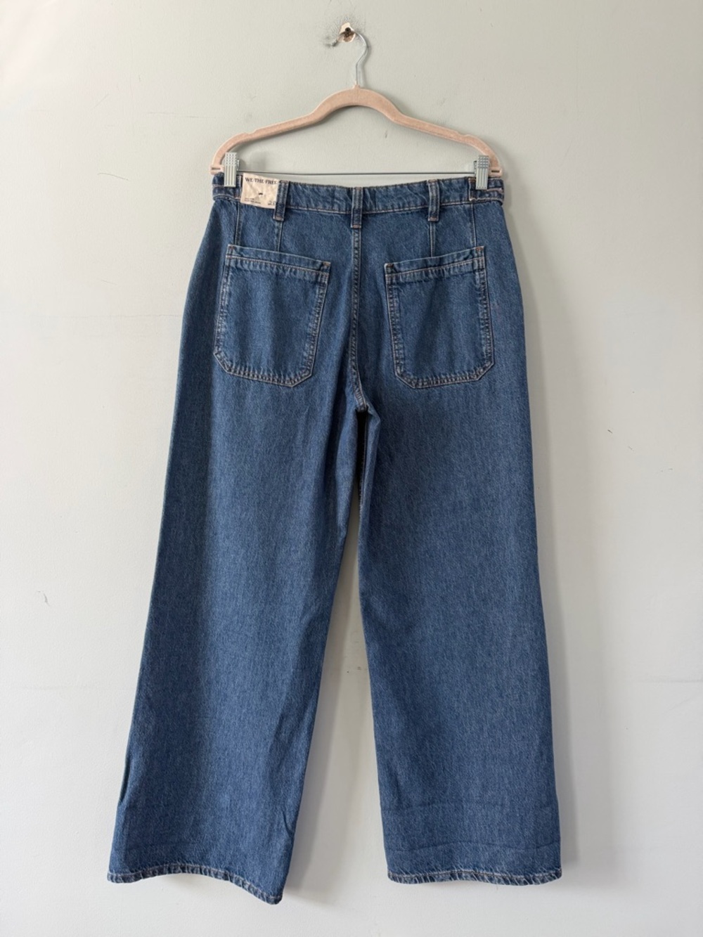 NWT Free People We The Free Palmer Tunnel Vision Baggy Relaxed Cuffed Jeans - Picture 4 of 6